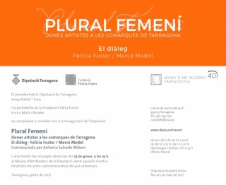 Plural Femení. Dones artistes a les comarques de Tarragona. El diàleg