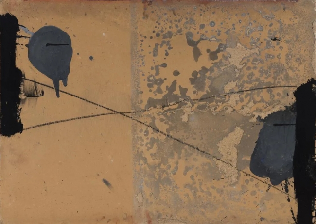Antoni Tàpies. Signe i matèria. Propiedad del Museo de Bellas Artes de Bilbao — Imagen cortesía del Museo de Bellas Artes de Asturias