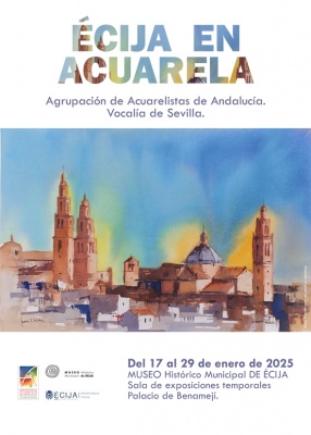 Cartel "Écija en acuarela"