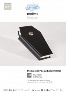 Cartel. MOTIVA: Premios de Poesía experimental. Diputación de Badajoz. Museo Barjola
