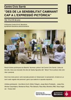 Cartel de la exposición del Centre Cívic  de Sarrià