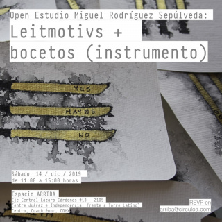 Open Studio Miguel Rodríguez Sepúlveda: Leitmotivs + bocetos (instrumento)