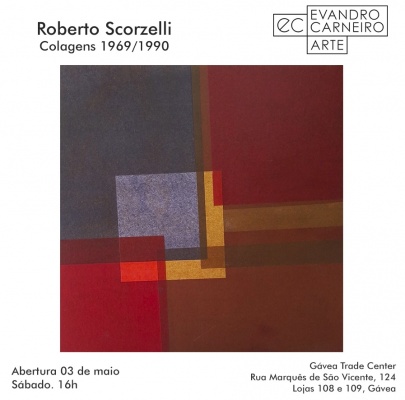 Exposição Colagens de Roberto Scorzelli e  Esculturas de Marcos Scorzelli
