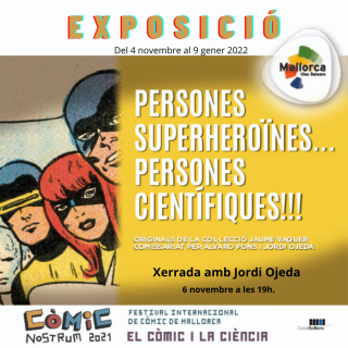 Cartel de "Persones superheroïnes... Persones científiques!!!"