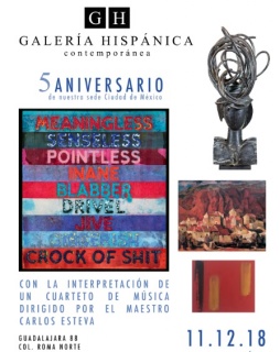 V Aniversario de Galería Hispánica en Ciudad de México. Imagen cortesía Galería Hispánica