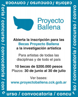 Becas Proyecto Ballena a la Investigación Artística 2021