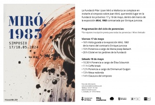 Simposi "Miró, 1983"