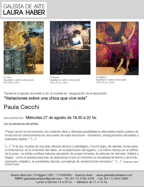 Paula Cecchi, Variaciones sobre una chica que vive sola