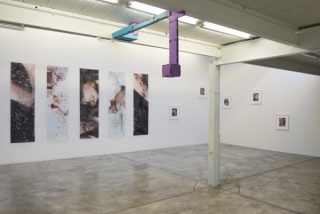 Installation view of BLIND WHITE (Aude Pariset, Jen Aitken, Mark Soo) @ Diaz Contemporary, 2015.