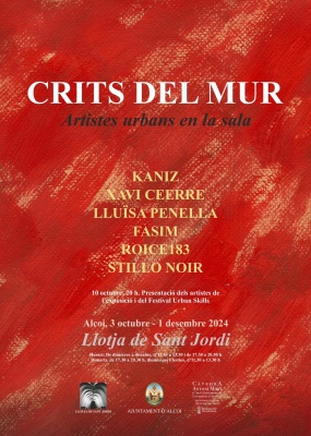 Crits del Mur. Artistes urbans en la sala.