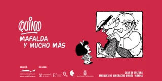 Cartel exposición «Quino, Mafalda y mucho más»