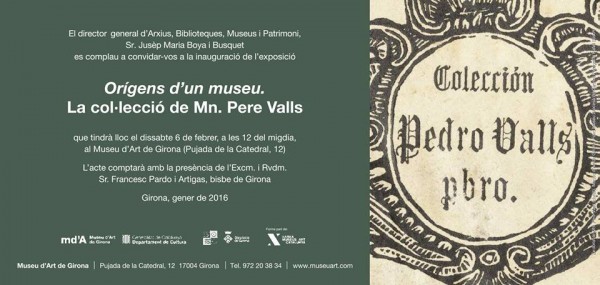 Orígens d´un museu. La col.lecció de Mn. Pere Valls