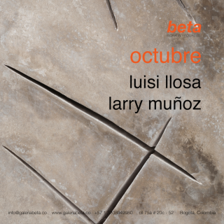 Luisi Llosa y Larry Muñoz. Imagen cortesía Galeria Beta