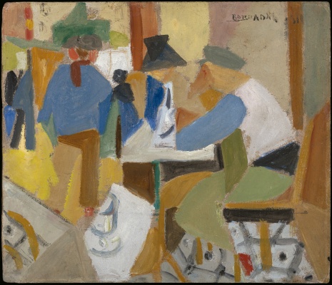 “Interior de café”. Rafael Barradas, 1915 — Imagen cortesia de la Galería Guillermo de Osma