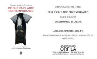 Flyer presentación libro de Gregorio Vigil-Escalera