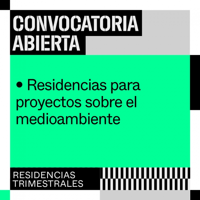 I convocatoria del Centro de Residencias Artísticas de Matadero Madrid de 8 residencias de producción artística sobre medioambiente