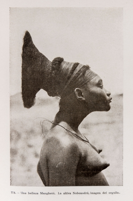 Una belleza Mangbetú. Ilustración del libro La Croisière Noire. Expedition Citroën Centre-Afrique, 1930. Col. particular — Imagen cortesía del IVAM