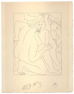 Pablo Picasso, Deucalión y Pirra crean un nuevo género humano, 1930