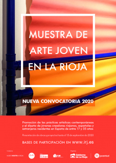Cartel convocatoria XXXVI Muestra de Arte Joven en La Rioja, 2020