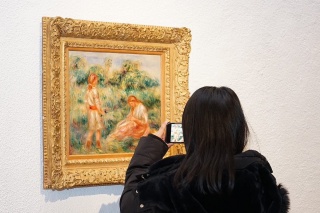 Auguste Renoir. Femme et jeune fille dans un paysage c.1916