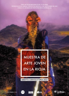 Cartel de la convocatoria de la XXXVIII Muestra de arte joven en La Rioja