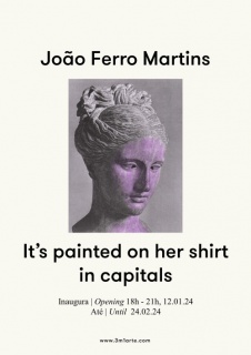 João Ferro Martins. It’s painted on her shirt in capitals