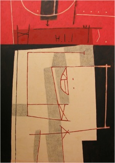 Delmonte, Siembra, 2005. Óleo y aserrín con cola sobre tela, 200 x 140 cm. — Cortesía del Museo Gurvich