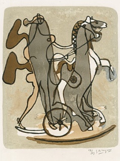 Georges Braque, Athênê. Farblithographie 1932, 50,5 x 38 cm Abb. 36,5 x 29,5 cm. sign. num. Auflage ca. 80 Exemplare. Vallier 19, Mourlot 3 [22565]