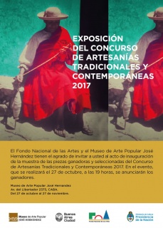 CONCURSO NACIONAL DE ARTESANÍAS TRADICIONALES Y CONTEMPORÁNEAS 2017. Imagen cortesía Fondo Nacional de las Artes