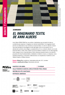 EL IMAGINARIO TEXTIL DE ANNI ALBERS. Imagen cortesía Museo de la Solidaridad Salvador Allende