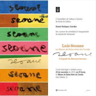 Luís Seoane no Museo de Belas Artes da Coruña. O legado de Maruxa Seoane - Invitación