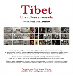Angel López Soto. Tíbet, una cultura amenazada - Cartel