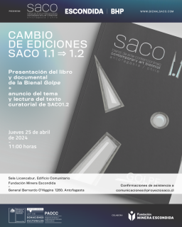 Afiche Cambio de Ediciones SACO
