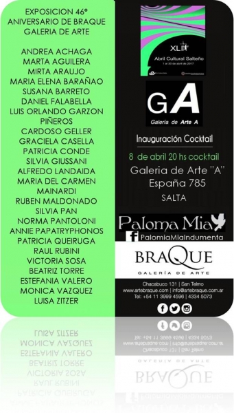 Exposición 46º Aniversario de Braque Galería de Arte