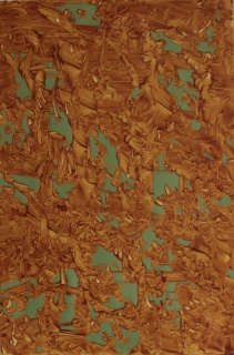 Teresita Dennis, Surfacing green, 45 x 30 cm., oil on linen, 2016