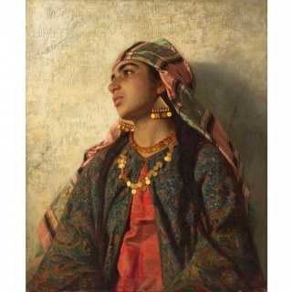Francesc Masriera. Muchacha mora, c. 1889. Colección particular — Cortesía del Museo Carmen Thyssen-Bornemisza de Málaga