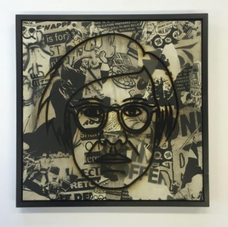 Andy Warhol, 2015, técnica mixta, 64x64cm