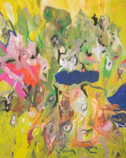 Walter Kerhart, "Al Fondo", acrílico sobre tela, 180 x 142 cm, 2022.