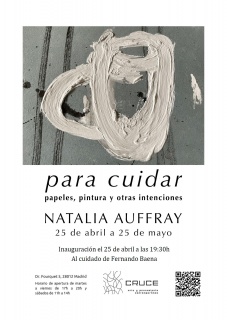 Natalia Auffray, "para cuidar. papeles, pintura y otras intenciones"