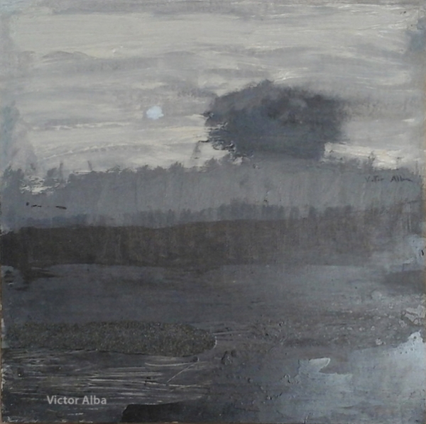 Victor Alba, Paisaje con árbol gris