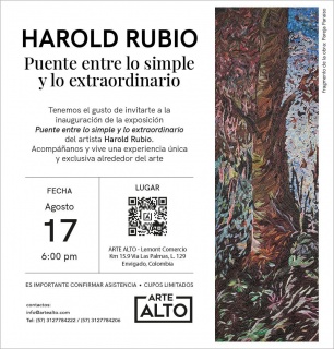 Harold Rubio. Puente entre lo Simple y lo Extraordinario