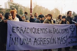 Concentración Antifascista, Insumisas al patriarcado, 2005.Cortesía Archivo de feminismos León