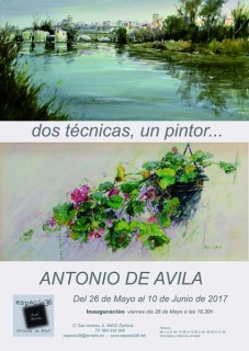 Antonio de Ávila. dos técnicas, un pintor...