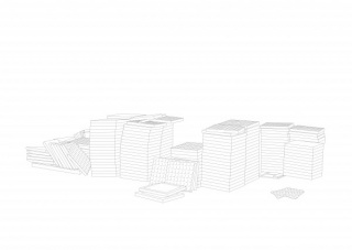 Jorge Yeregui, Dibujo de CAD sobre papel. 42 x52 cm.