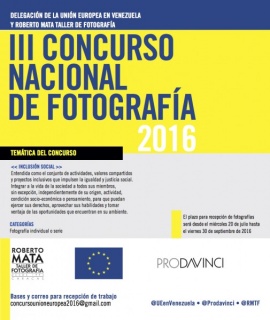 III CONCURSO NACIONAL DE FOTOGRAFÍA 2016