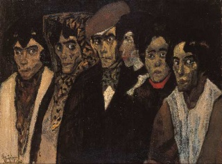José Gutiérrez Solana. Chulos y chulas. 1906 — Cortesía del Museo de Arte Contemporáneo de Madrid