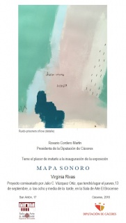 Cartel de la exposición Mapa Sonoro de Virginia Rivas