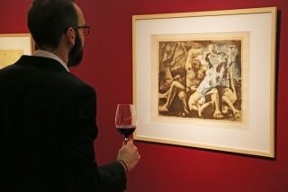 Vista de la exposición "Picasso Dionisiaco" — Cortesía del Museo Vivanco de la Cultura del Vino