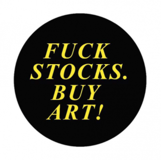 Logo de LA DISTINCIÓN - Fuck stocks, buy art!