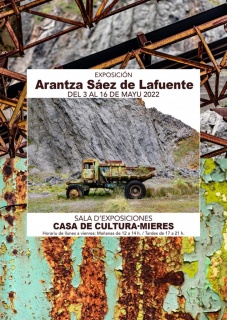 Cartel exposición "Atxarte" en Mieres (Asturias)